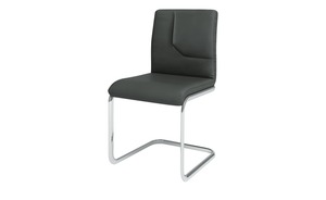 JOOP! Leder-Schwingstuhl  Straps grau Maße (cm): B: 48 H: 92 T: 57 Stühle