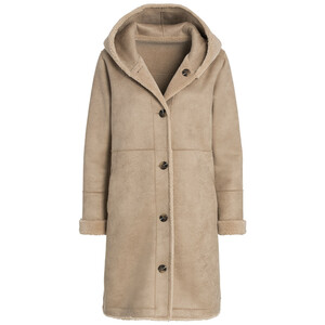 Damen Wendemantel mit Teddyfutter