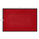 Bild 3 von HOMCOM Fußmatte waschbar Gummiumrandung rutschfest Rot 120 x 90 x 0,7 cm