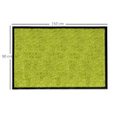 Bild 3 von HOMCOM Fußmatte waschbar Gummiumrandung Grün 150 x 90 x 0,5 cm