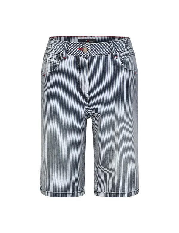 Bild 1 von Via Cortesa - Gestreifte Jeans-Bermuda