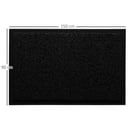 Bild 3 von HOMCOM Fußmatte waschbar Gummiumrandung Schwarz 150 x 90 x 0,5 cm