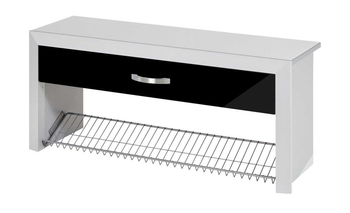 Bild 1 von Wohnwert Schuhbank  Intro schwarz Maße (cm): B: 109 H: 50 T: 35 Bänke