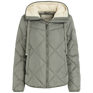 Damen Steppjacke mit Teddyplüsch