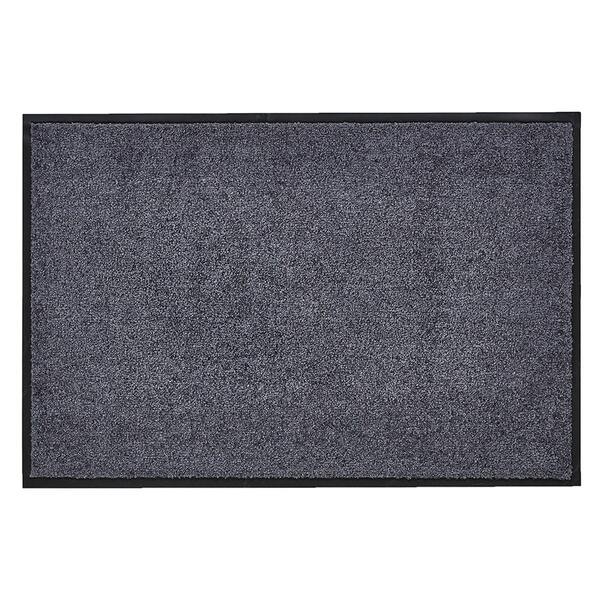 Bild 1 von HOMCOM Fußmatte waschbar Gummiumrandung rutschfest Anthrazit 90 x 60 x 0,7 cm