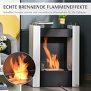 Bild 4 von HOMCOM Ethanol-Kamin Bio-Ethanol-Brenner 1,5L 3 Std. Brenndauer Weiß+Schwarz