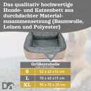 Bild 3 von DEAR DARLING DD-06 Luxus Hundebett Braun Anthrazit Gr. M 60x60cm Memoryschaum Matratze
