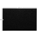 Bild 3 von HOMCOM Fußmatte waschbar Gummiumrandung Schwarz 120 x 80 x 0,5 cm
