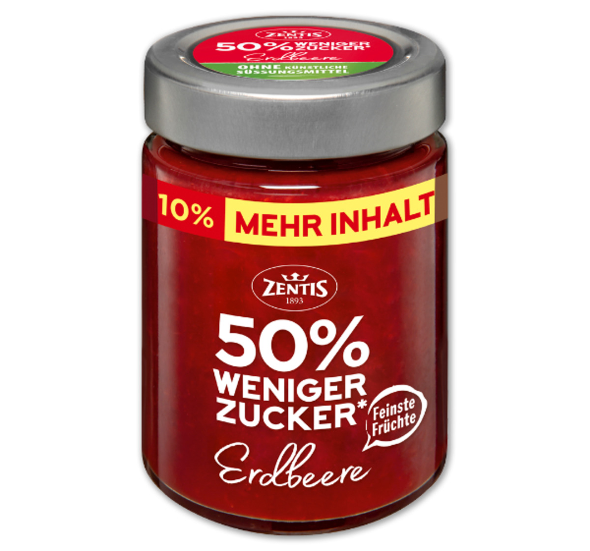 Bild 1 von ZENTIS 50% weniger Zucker Fruchtaufstrich*
