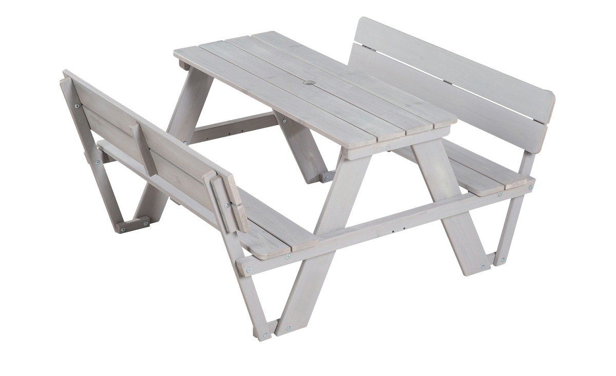 Bild 1 von Roba Kindersitzgruppe  Picknick für 4 grau Maße (cm): B: 89 H: 50 T: 104 Garten