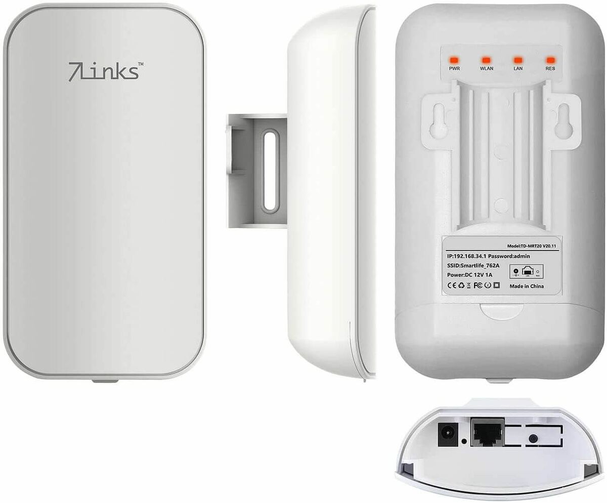 Bild 1 von 7links WLR-1230 WLAN-Repeater Outdoor Garten Empfang Verstärker Smart-Life-System ELESION App