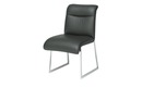 Bild 1 von JOOP! Leder-Kufenstuhl  Cubic grau Maße (cm): B: 52 H: 90 T: 68 Stühle