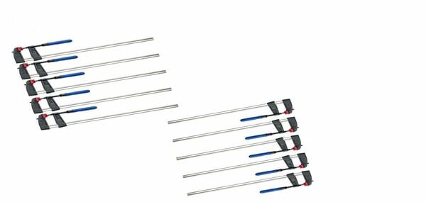 Bild 1 von Vago-Tools 10x Schraubzwinge 250 x 50 mm Leimzwinge Klemmzwinge Einhandzwinge