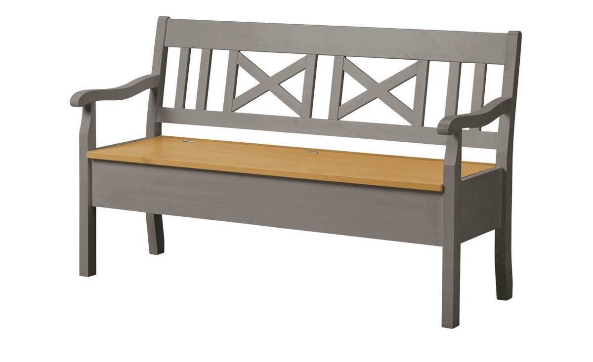 Bild 1 von maison bleue Sitzbank  massiv Florian grau Maße (cm): B: 148 H: 93 T: 56 Bänke