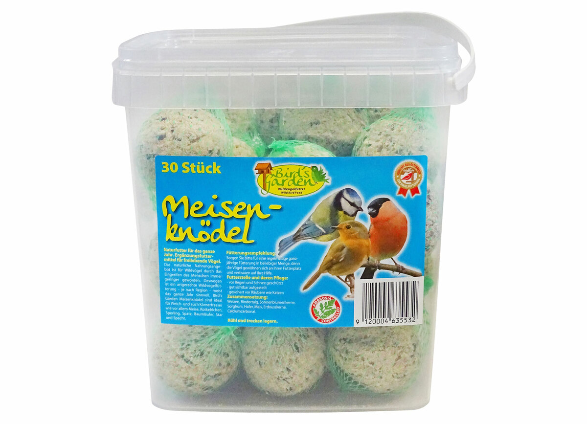 Bild 1 von Ganzjahres-Meisenknödel 30 Stück im Eimer 2,7kg