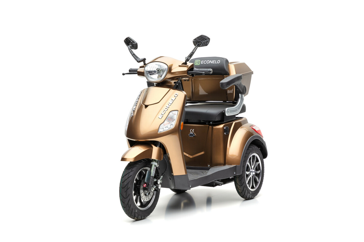 Bild 1 von Elektro Dreirad Roller ECONELO J1000 Lithium braun