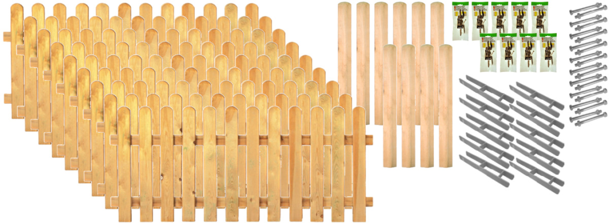 Bild 1 von TETZNER & JENTZSCH - Zaunkomplettset - "LAKELAND 7"