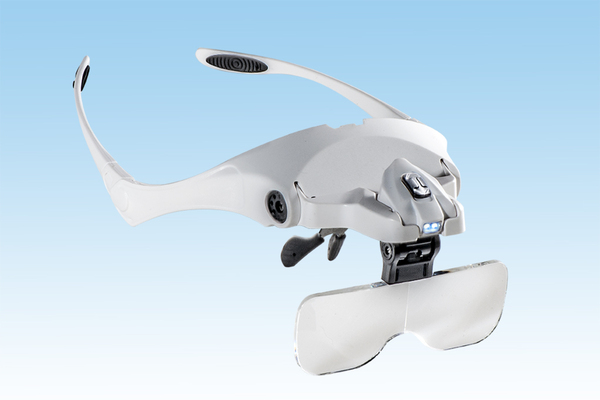 Bild 2 von Kraft Werkzeuge Brillenlupe mit LED Lupe Brille Sehhilfe