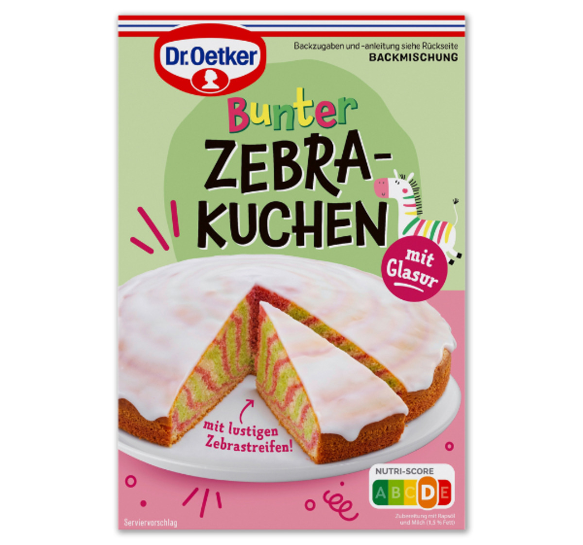 Bild 1 von DR. OETKER Bunter Zebra Kuchen*
