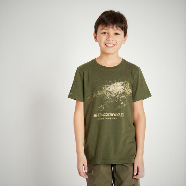 Bild 1 von Jagd T-Shirt 100 Kinder Wildschwein grün