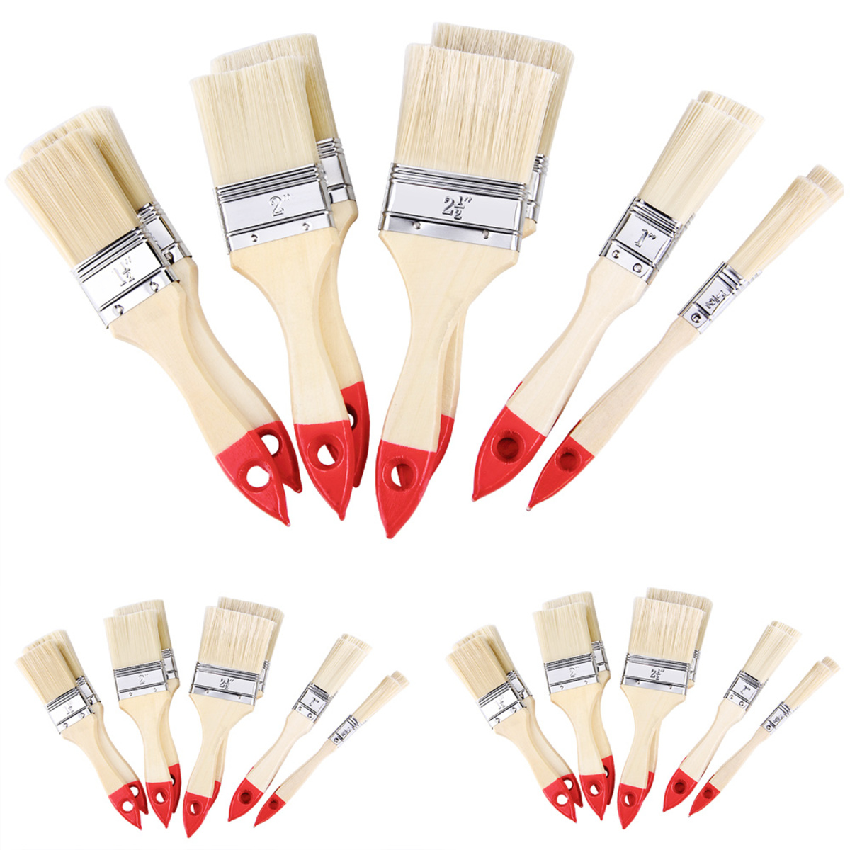 Bild 1 von monzana® 30 tlg. Pinselset - 5 verschiedene Größen