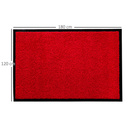 Bild 3 von HOMCOM Fußmatte waschbar Gummiumrandung Rot 180 x 120 x 0,5 cm