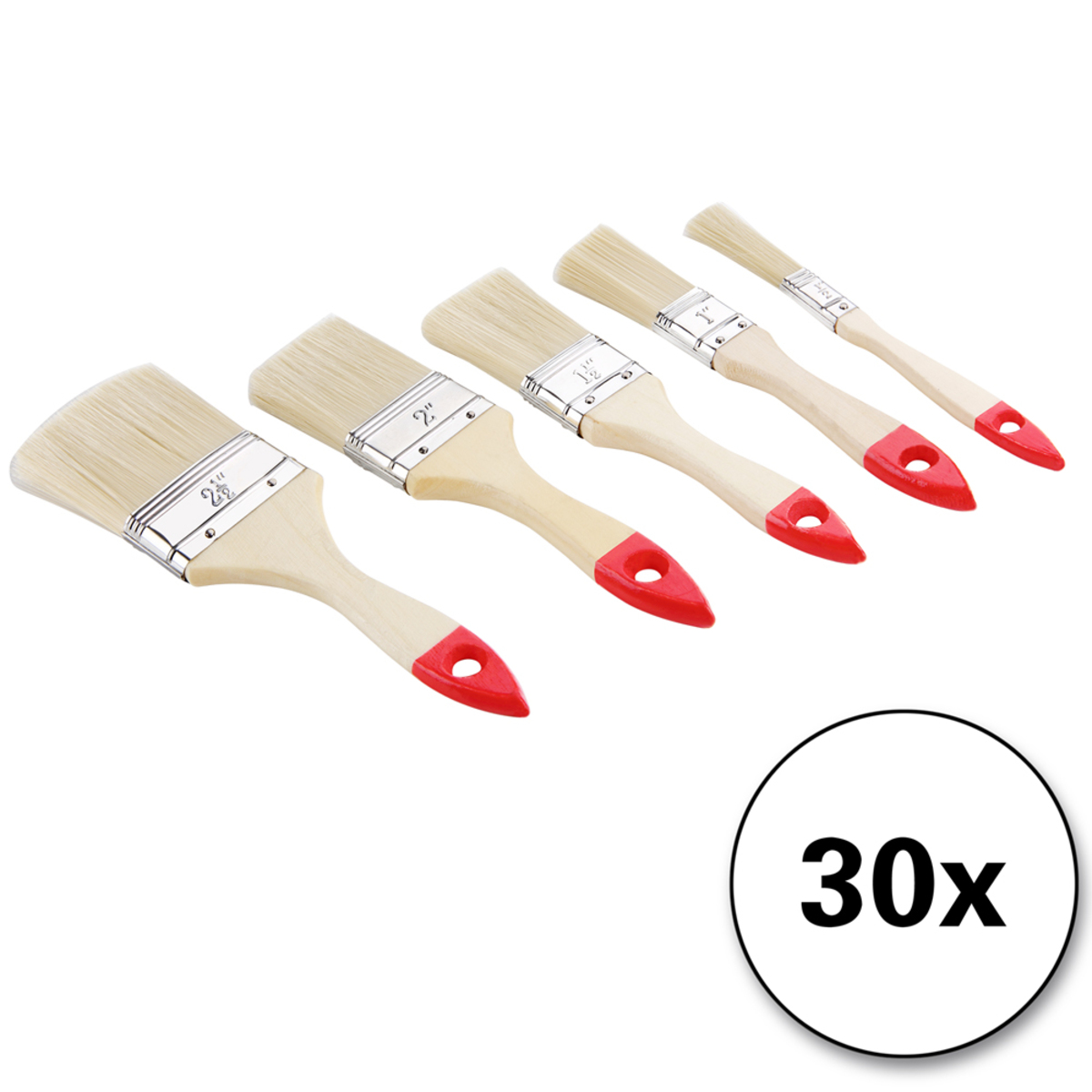 Bild 2 von monzana® 30 tlg. Pinselset - 5 verschiedene Größen