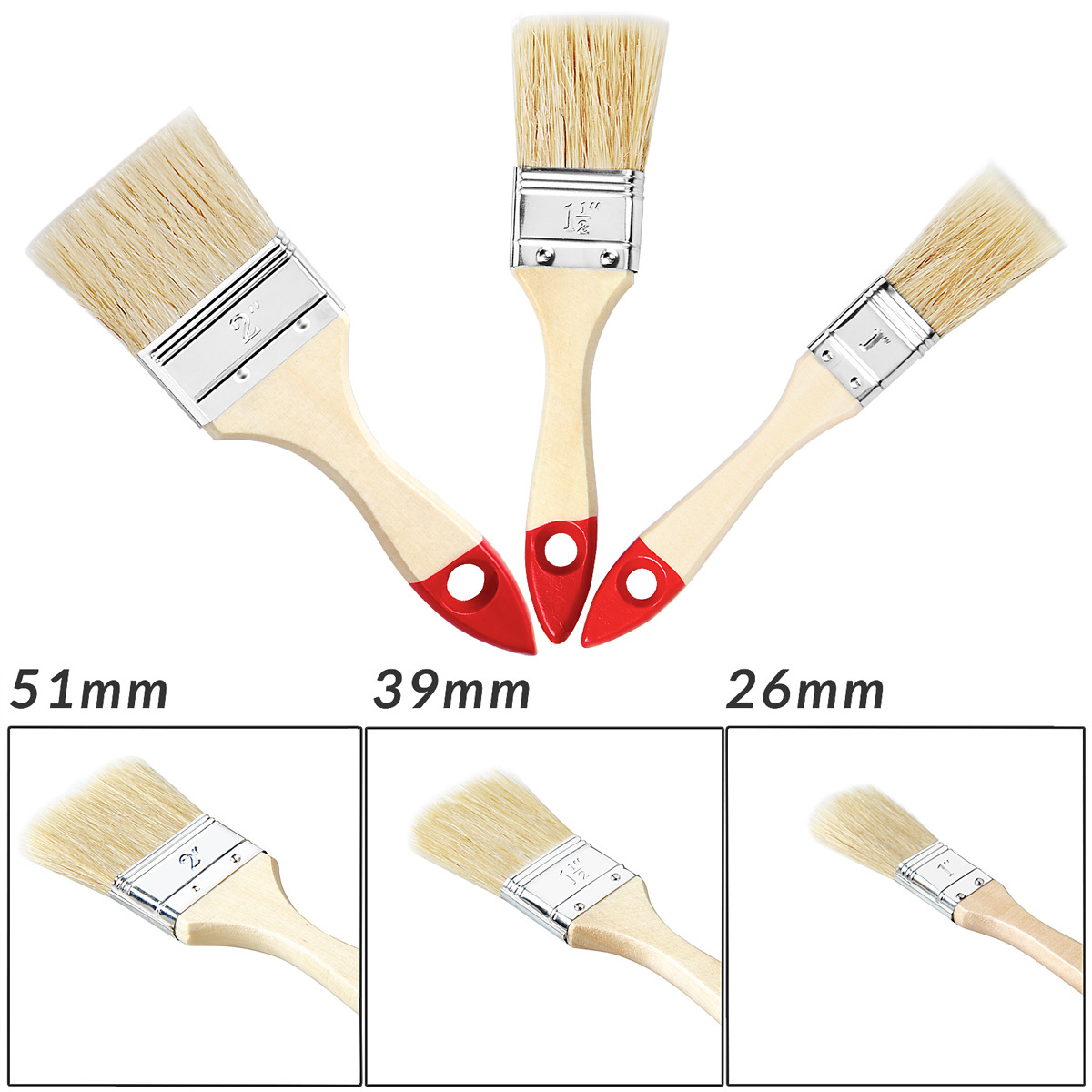 Bild 2 von monzana® Pinselset 15 tlg. Holz