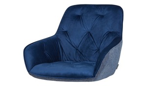 Sitzschale  Baldwin blau Holzwerkstoff gepolstert und bezogen Maße (cm): B: 63 H: 49,5 T: 65 Sonstiges Zubehör - Möbel Kraft