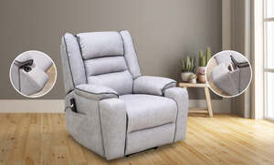 FEMO XL TV-Sessel mit elektrischer Aufstehhilfe, Relaxfunktion, Getränkehalter & induktives Laden