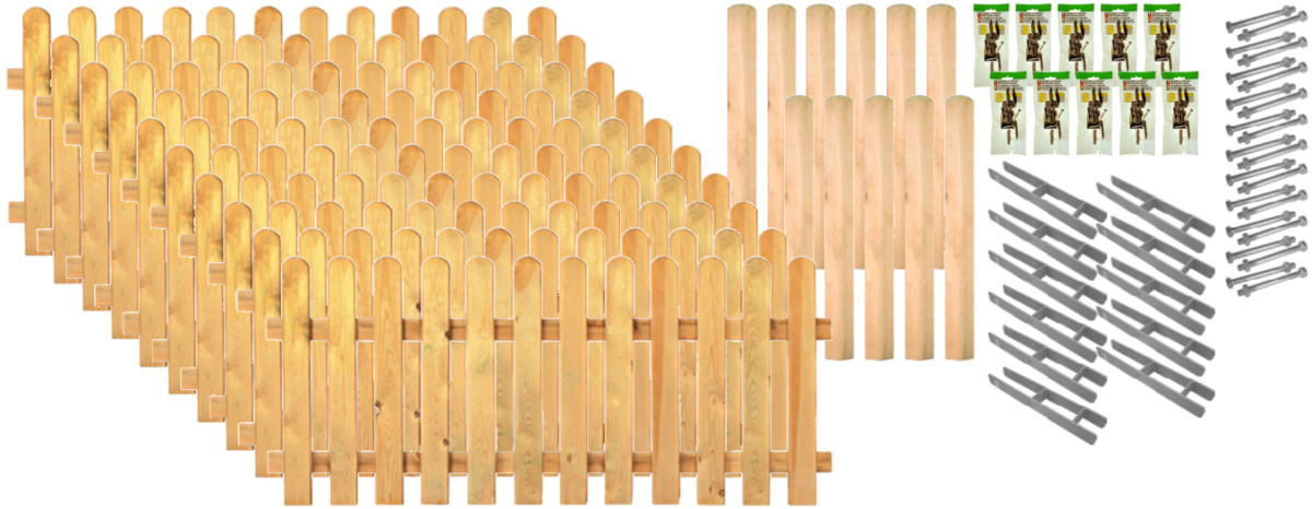 Bild 1 von TETZNER & JENTZSCH - Zaunkomplettset - "LAKELAND 8"