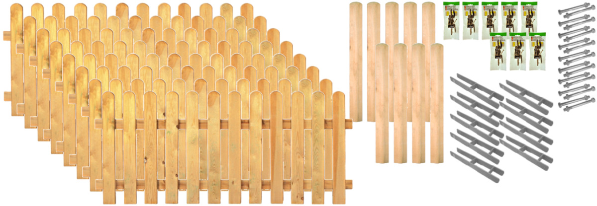 Bild 1 von TETZNER & JENTZSCH - Zaunkomplettset - "LAKELAND 6"