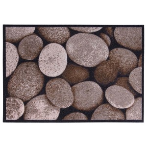 HOMCOM Fußmatte Stones Taupe 70 x 50  x 0,5 cm