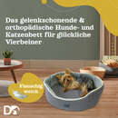 Bild 3 von DEAR DARLING DD-05GRS Luxus Hundebett Katzenbett Anthrazit Gr. S 52x43cm mit Memoryschaum Matratze