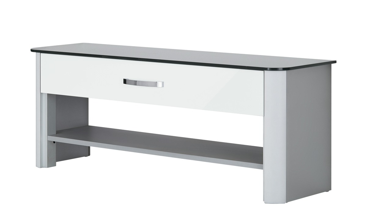 Bild 1 von Garderobenbank grau Maße (cm): B: 117 H: 46 T: 34 Bänke