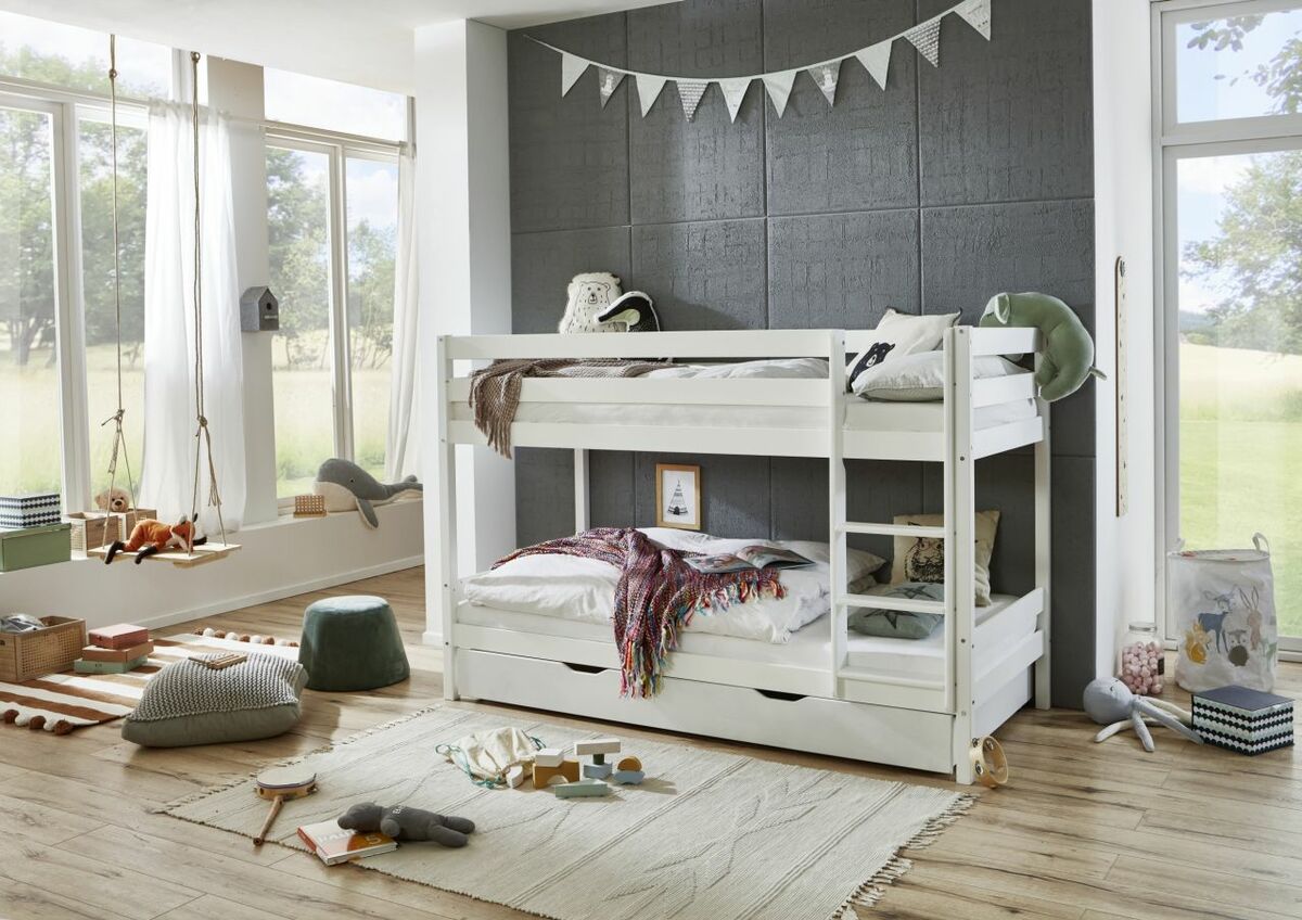 Relita RELITA Etagenbett Lupo mit 2 Liegeflächen 90 x 200 cm und Bettschublade ...