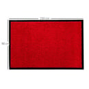 Bild 3 von HOMCOM Fußmatte waschbar Gummiumrandung Rot 150 x 90 x 0,5 cm