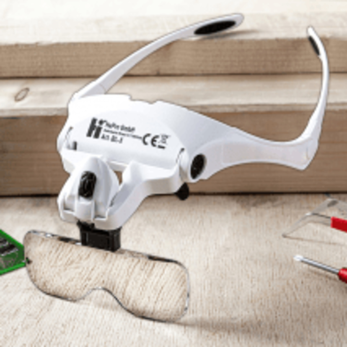 Bild 3 von Kraft Werkzeuge Brillenlupe mit LED Lupe Brille Sehhilfe