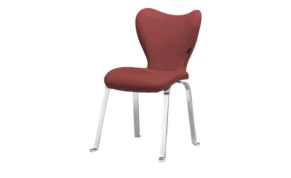 Bild 1 von JOOP! Leder Dinner-Stuhl  Lounge rot Maße (cm): B: 53 H: 89 T: 65 Stühle