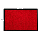 Bild 3 von HOMCOM Fußmatte waschbar Gummiumrandung Rot 120 x 80 x 0,5 cm