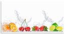 Bild 1 von Artland Küchenrückwand "Fruchtig erfrischend gesund Fruchtmix", (1 tlg.), Alu Spritzschutz mit Klebeband, einfache Montage