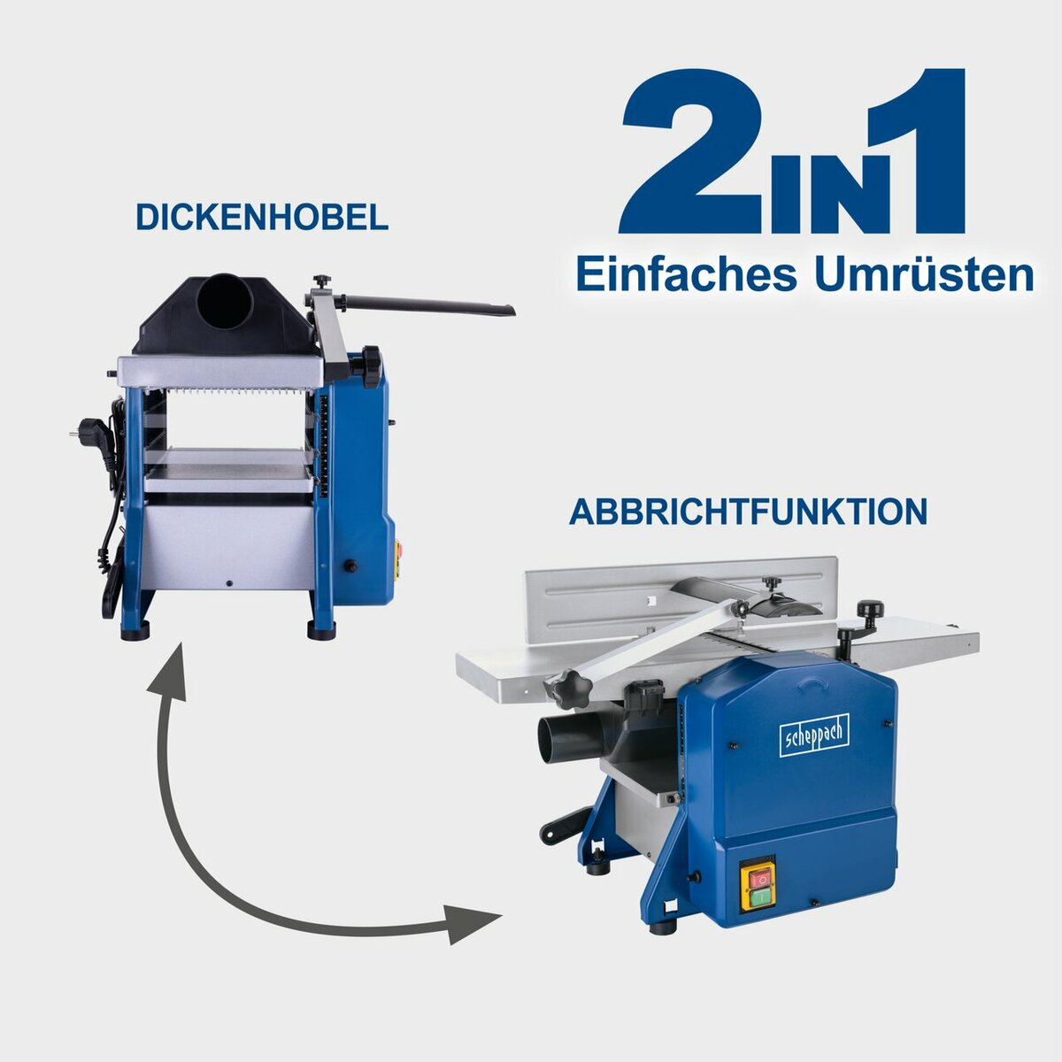 Bild 4 von Scheppach Abricht und Dickenhobelmaschine HMS850 inkl Maschinenuntergestell