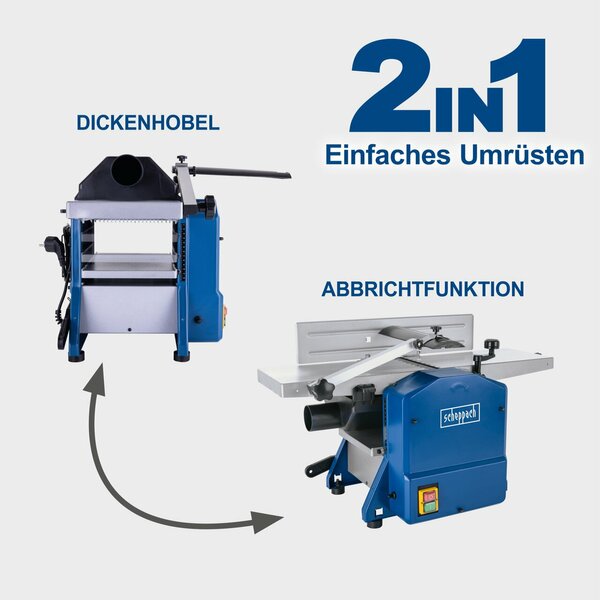 Bild 4 von Scheppach Abricht und Dickenhobelmaschine HMS850 inkl Maschinenuntergestell