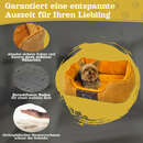 Bild 3 von DEAR DARLING DD-04BRS Luxus Hundebett Katzenbett braun Gr. S 50x40cm mit Memoryschaum Matratze