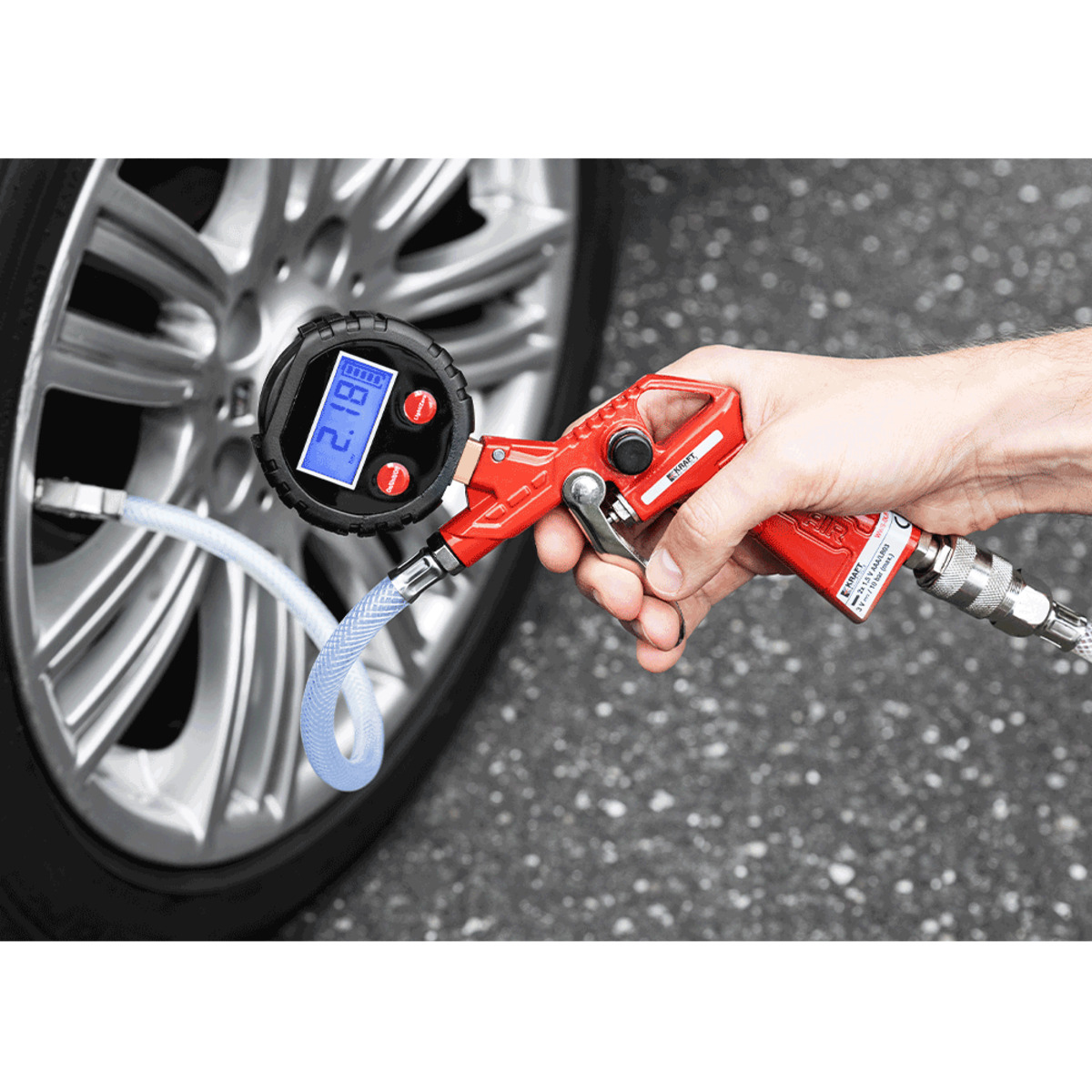 Bild 2 von Kraft Werkzeuge Digitaler Druckluftreifenfüller