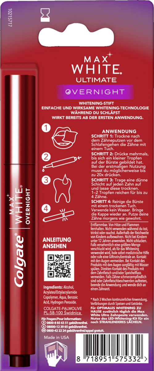 Bild 2 von Colgate Max White Ultimate Overnight Whitening-Stift