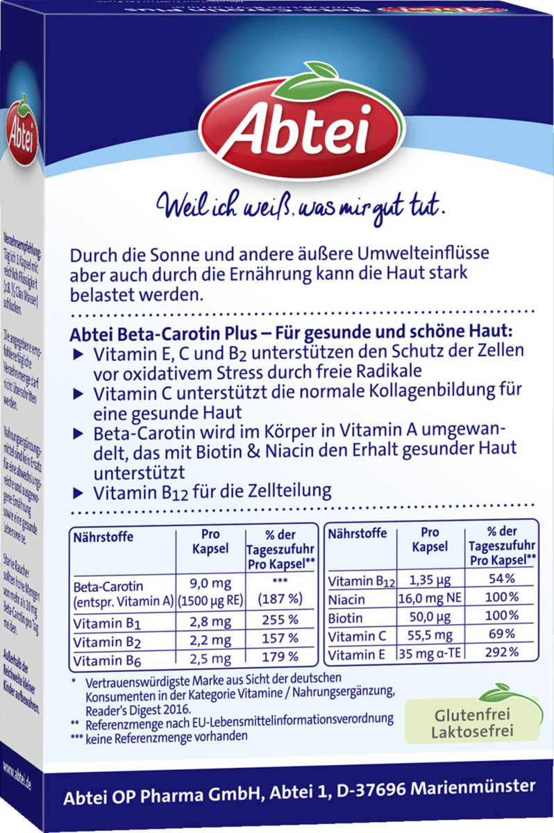 Bild 3 von Abtei Beta-Carotin Plus Kapseln 20.46 EUR/100 g