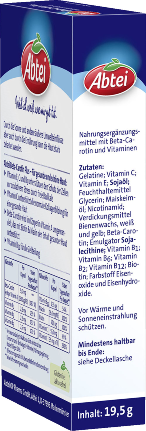Bild 2 von Abtei Beta-Carotin Plus Kapseln 20.46 EUR/100 g