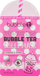 bubble t Gesichtstuchmaske in Berries with Aloe Vera & Niacinamide