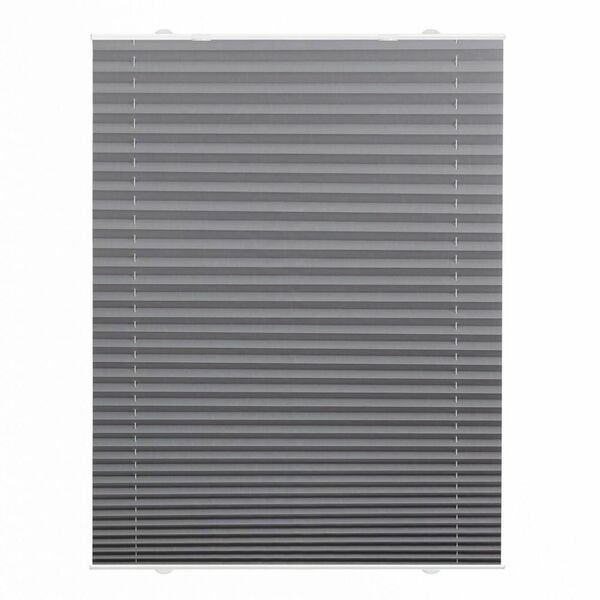Bild 1 von Lichtblick Plissee Haftfix, ohne Bohren Grau, 50 cm x 130 cm (B x L)